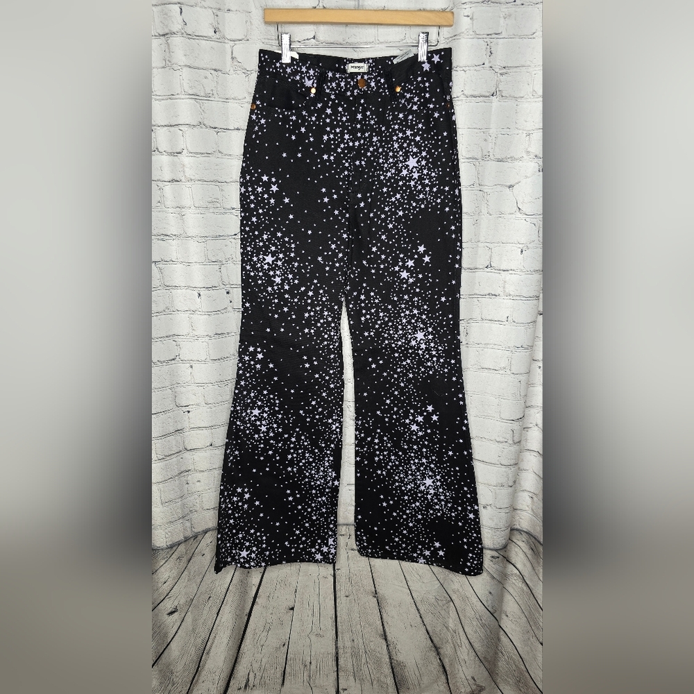 Free‎ People X Wrangler Collab Women's High Rise Flare Jeans Size 29x34